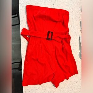 Monteau Los Angeles Red Romper XS NWOT